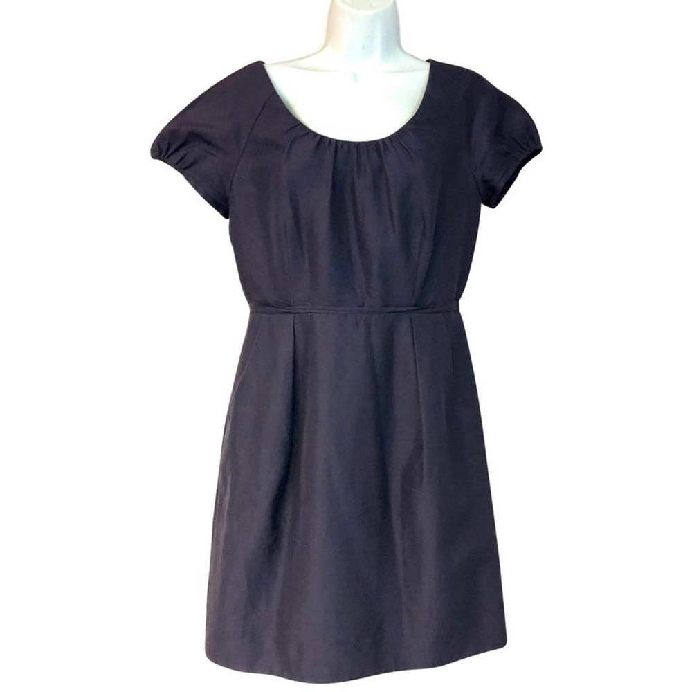 J. CREW EGGPLANT COTTON SILK DRESS 6 - Picture 1 of 6
